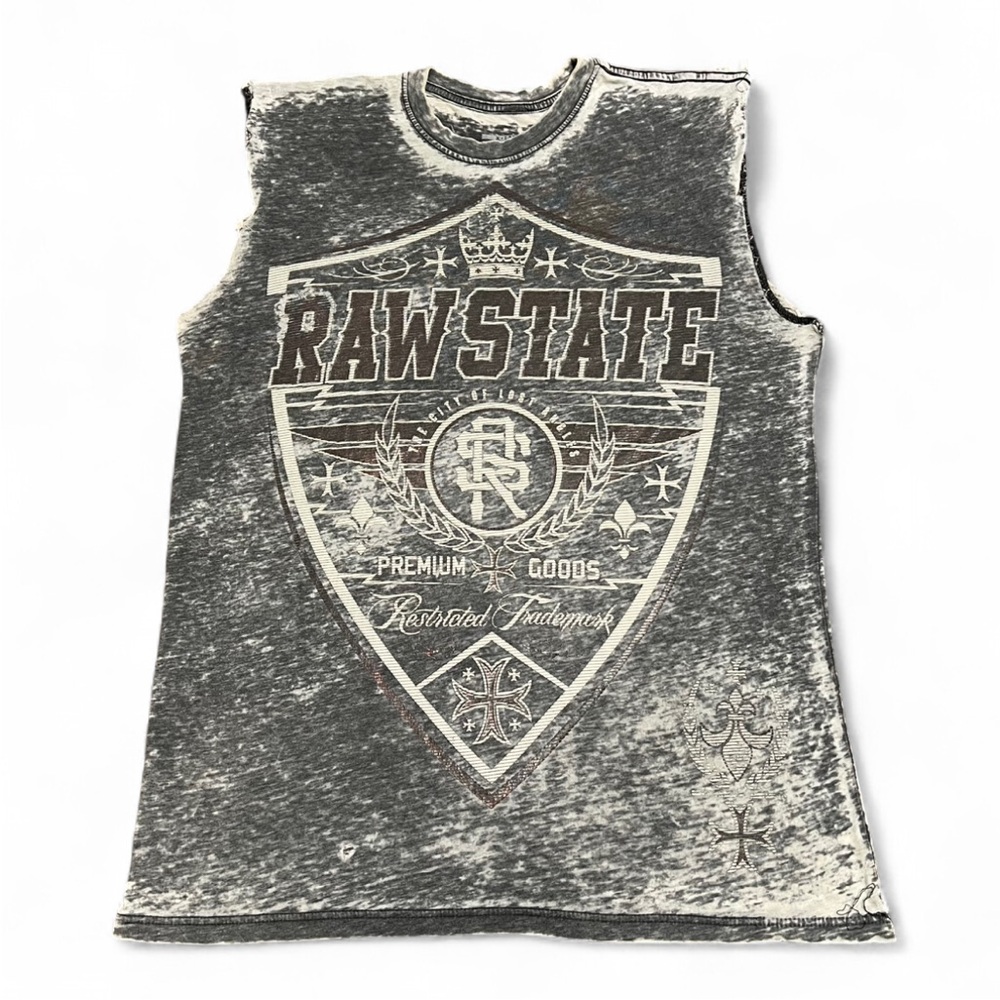 Raw State Cut Off Tank Top